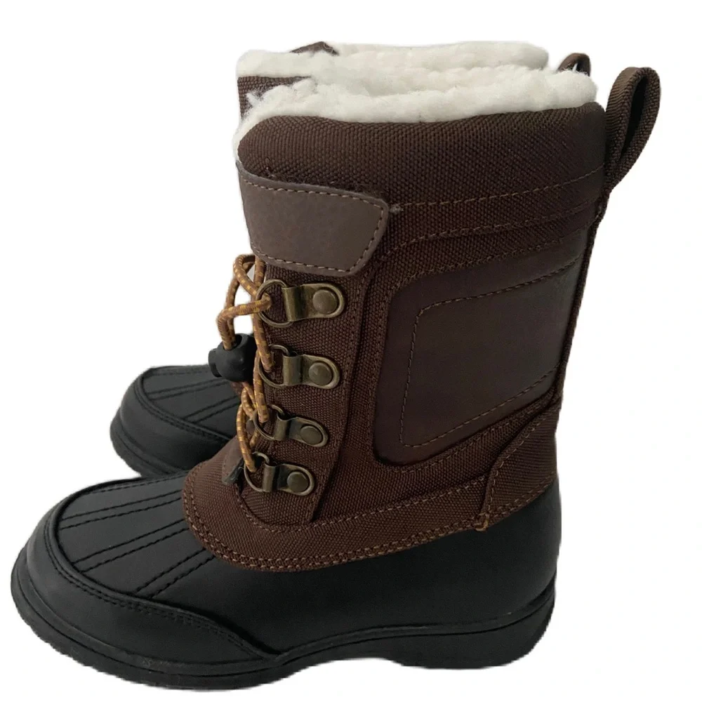 EDDIE BAUER  KIDS BROWN WINTER BOOTS (NWOT)